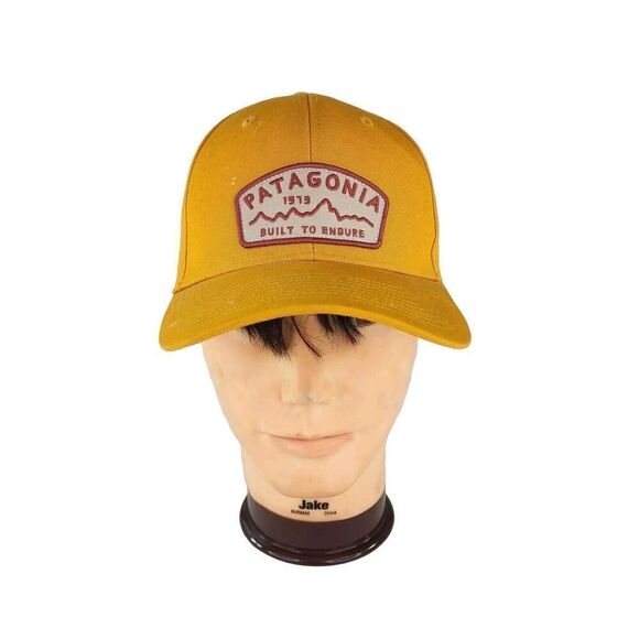 Patagonia Throwback Logo Snapback Hat Built to Endure 1973 Outdoors Sports Cap - Picture 1 of 9